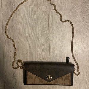 Coach wallet and crossbody. Convertible.